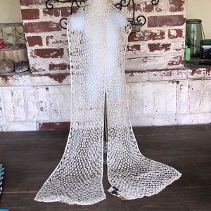 NWT Vintage Tommy Bahama Fiji Fishnet Coconut Wrap/Scarf. New with Tags.